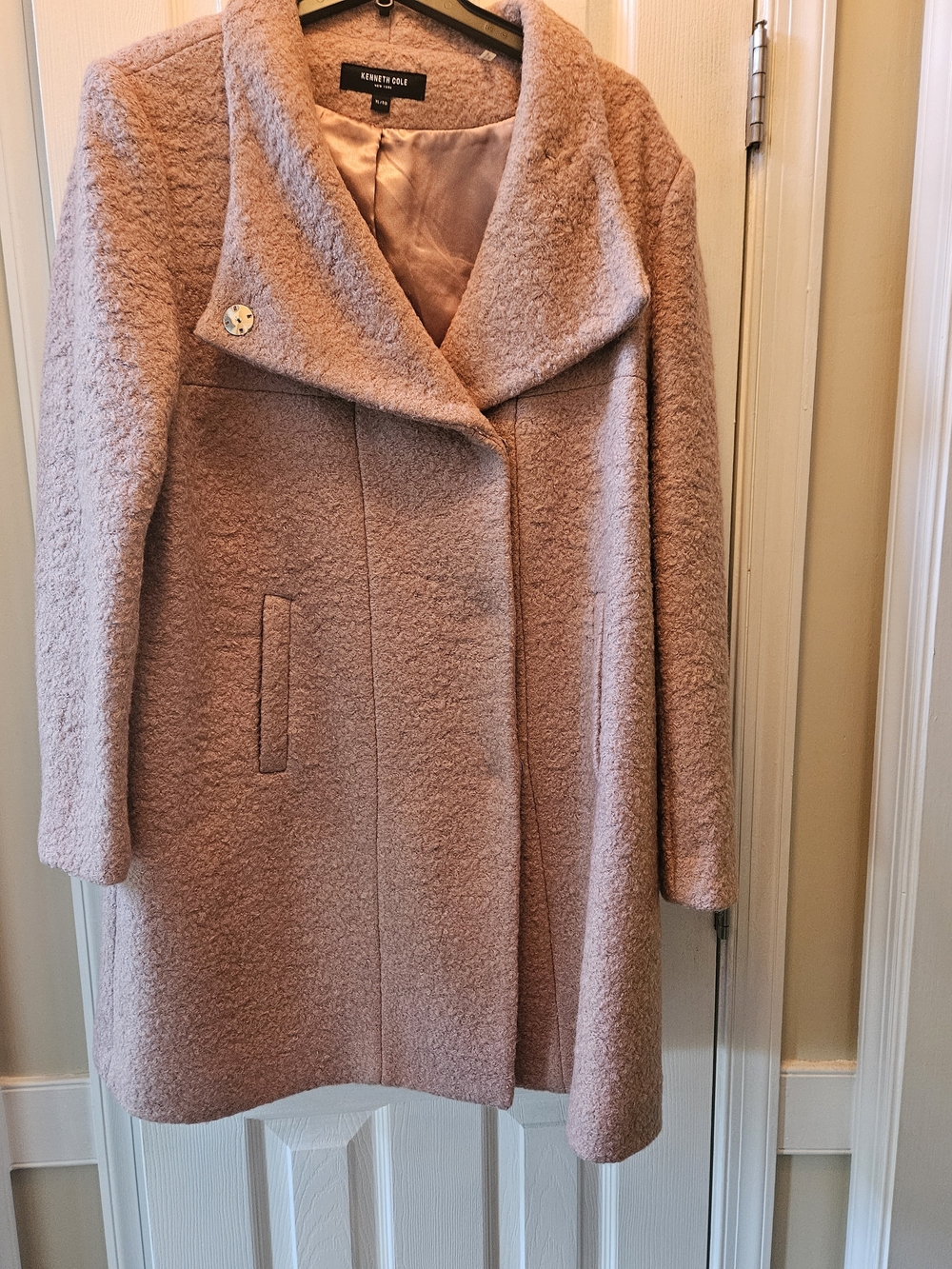 Kenneth Cole Dusty Pink Pea Coat